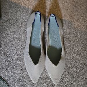 BRAND NEW Rothy's The Point II Ivory Women's Flats Size 9